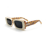 Checker Classic Beige-Frame Sunglasses