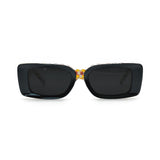 Checker Classic Black-Frame Sunglasses